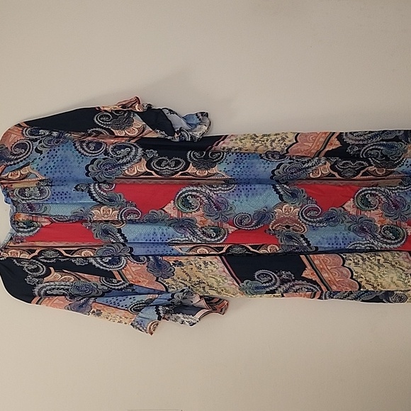 Johnny Was Cordelia Easy Midi Dress Paisley Coastal Sz 1X - Picture 10 of 16